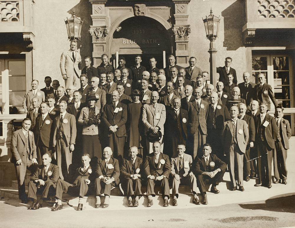 Group Photograph of Rotary Club of Rotorua, ca.1950s