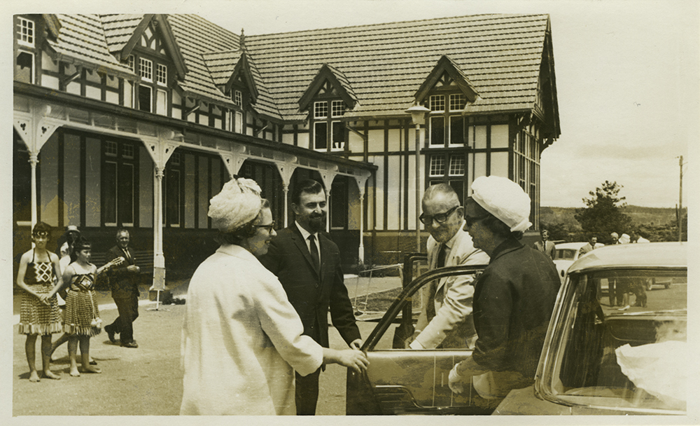 Photograph of the president of Rotary International's visit to Rotorua, 1965 