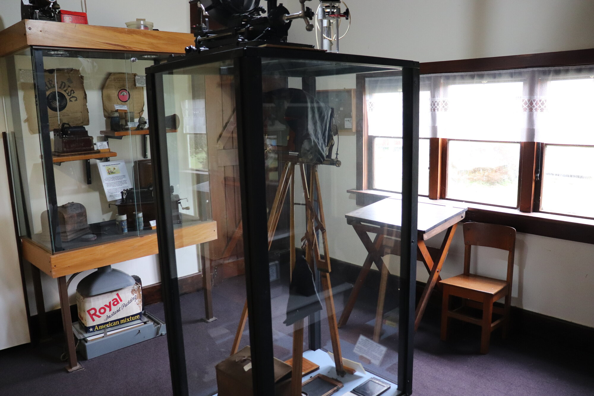 Photograph in the Douslin House, showing the estate office