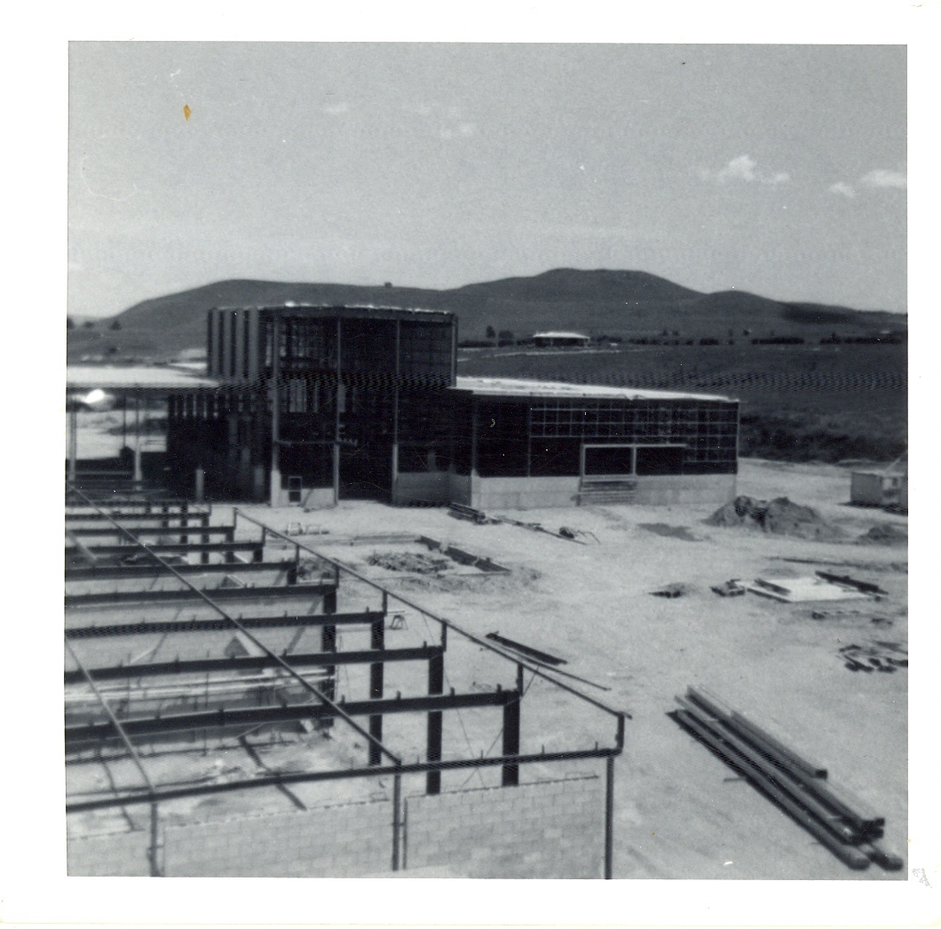Photograph of the dairy factory site, 1968