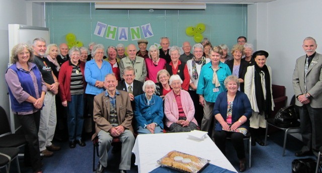 Morning tea for library volunteers, 2013
