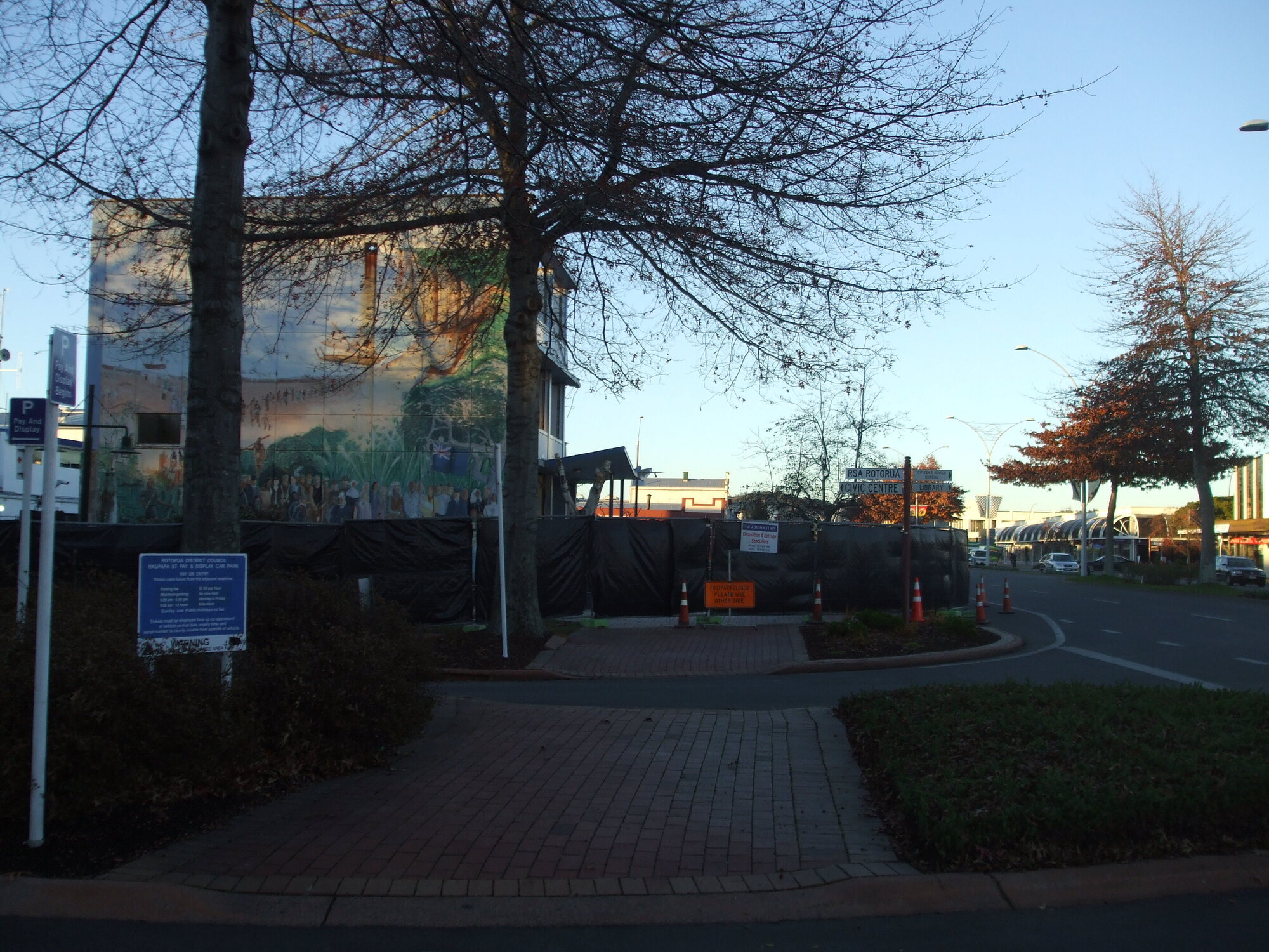 Photograph of the north end of the Rotorua Police Station
