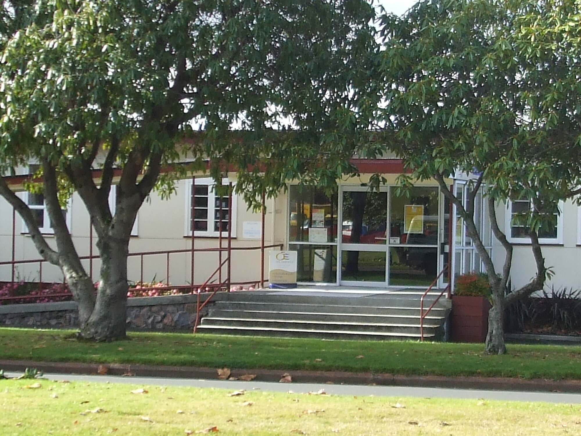 Photograph showing the side entry of QE Health 