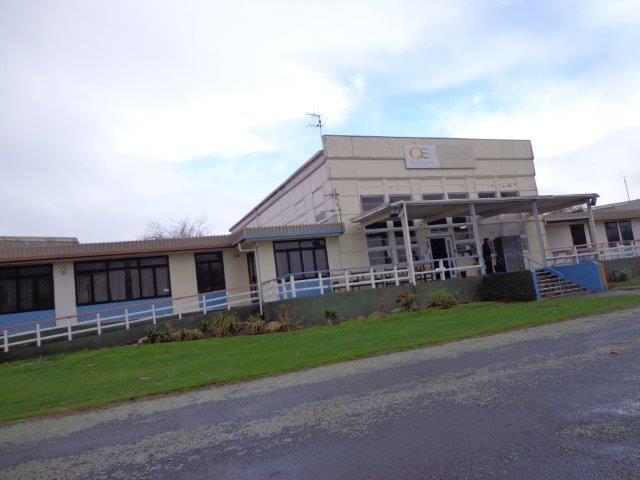 Photograph showing the back of QE Health 