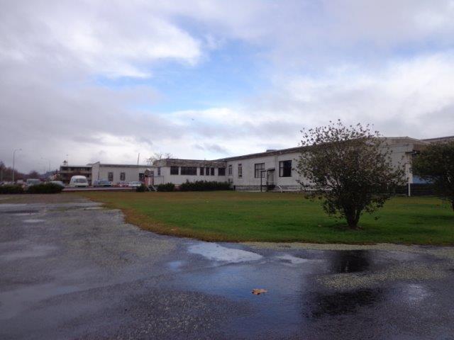 Photograph showing demolished area of the old hospital wards of QE