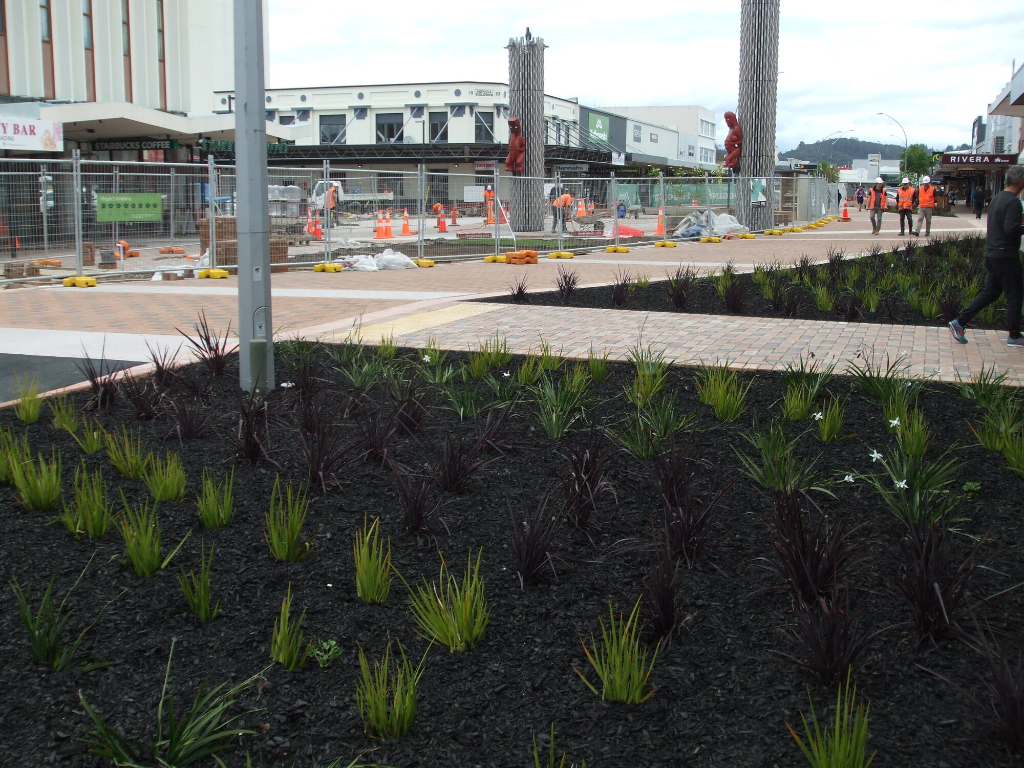 Photograph showing the former City Focus area being remodelled, becomes Te Manawa 