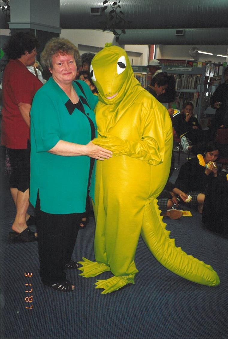 Photograph of Fletcher Tuatara with his designer and maker