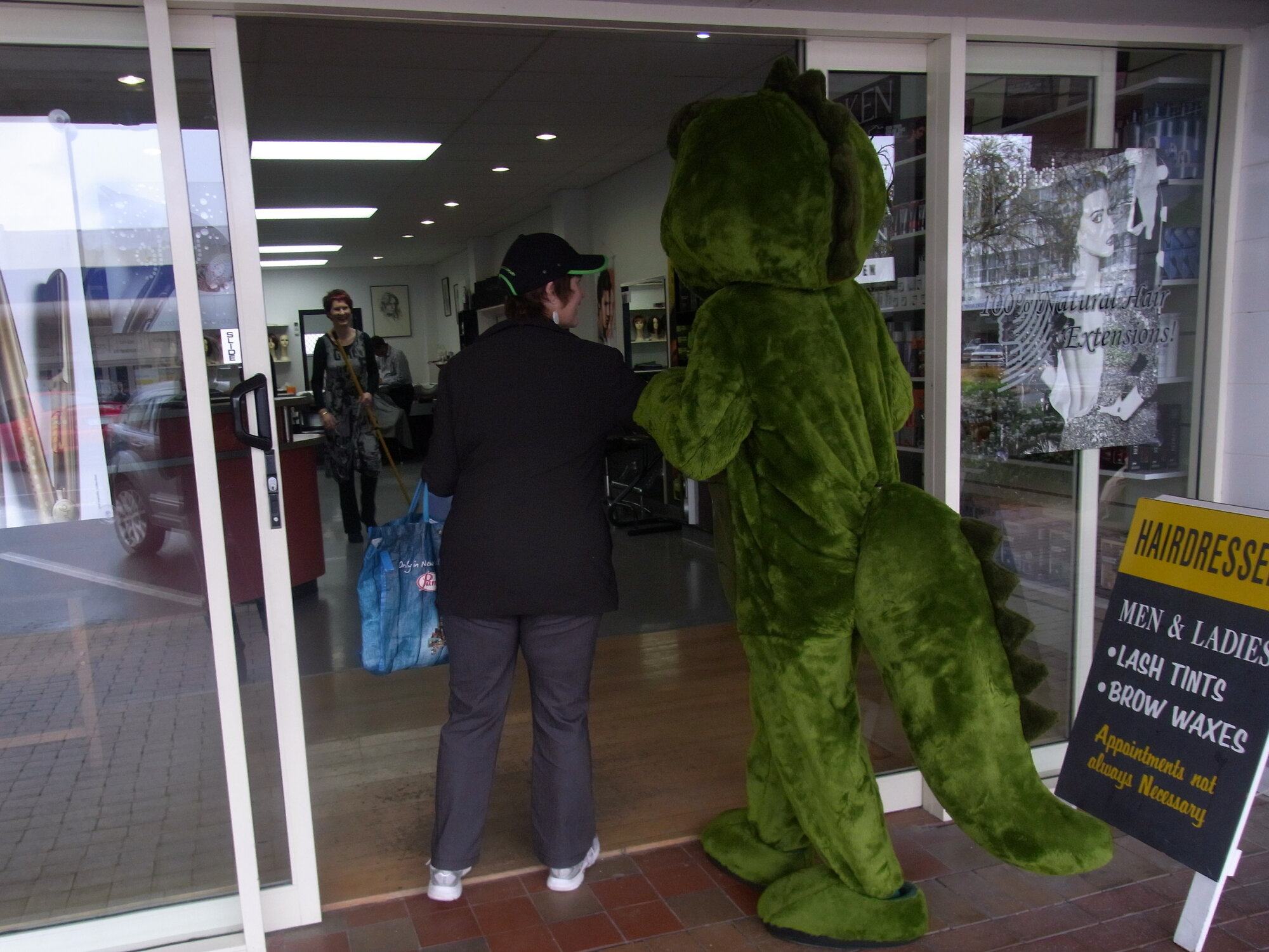 Photograph of Fletcher Tuatara walking in the Rotorua cental business district