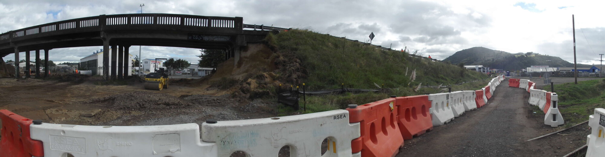 Panorama photograph of the rail bridge, 2012