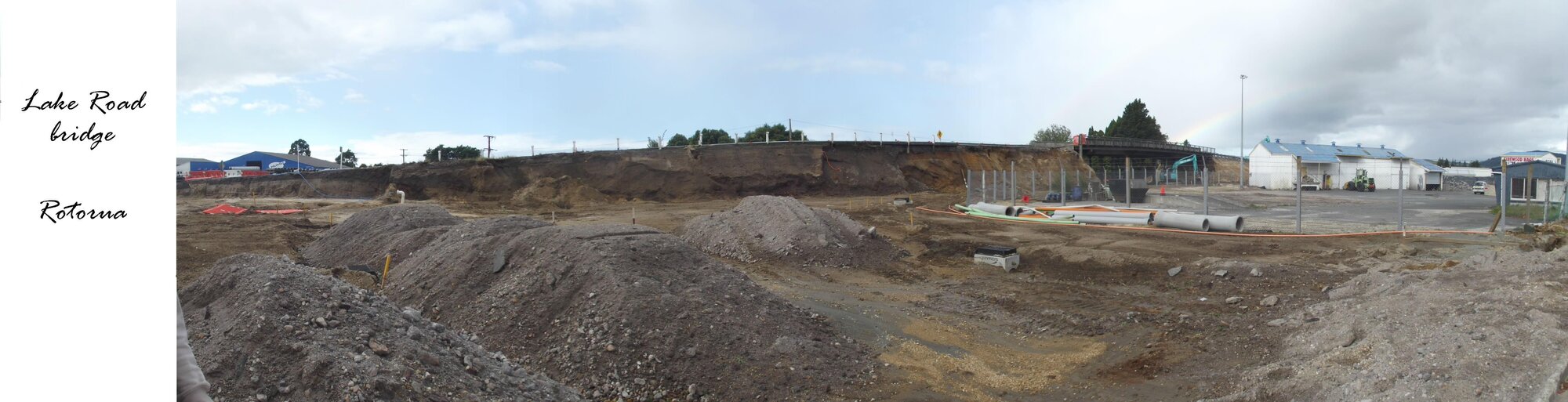 Panorama photograph of the rail bridge, 2012