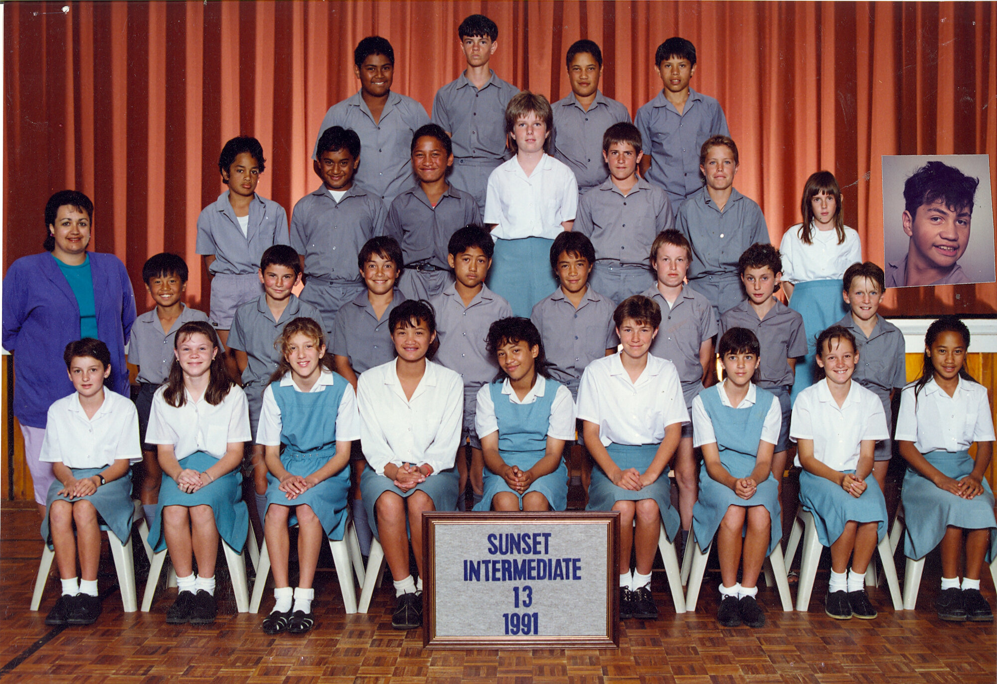 "Sunset Intermediate School 1991, R 13"