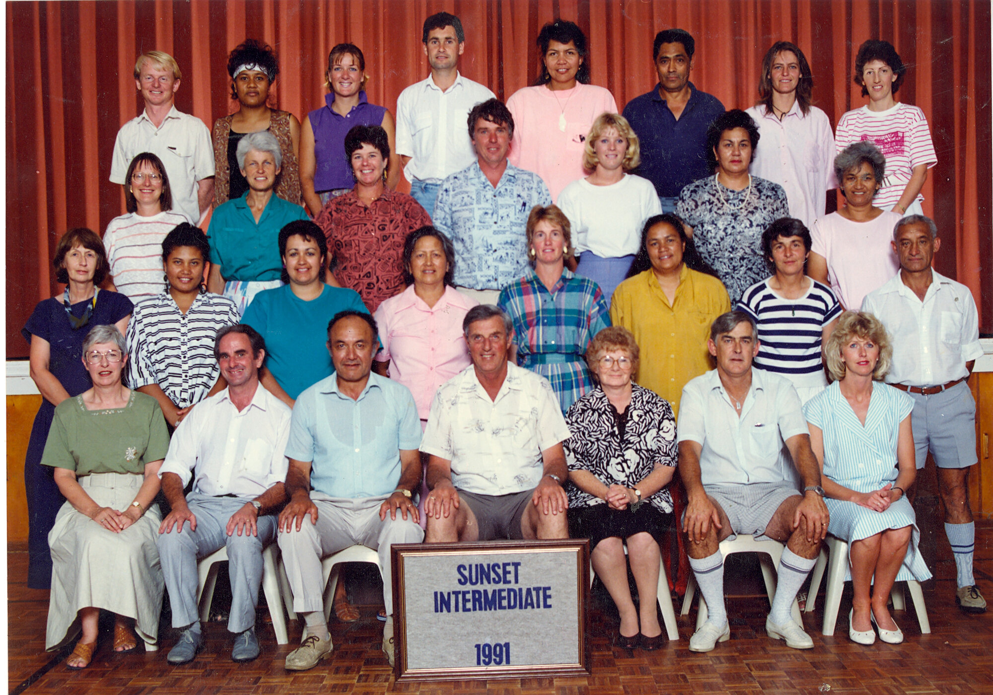 "Sunset Intermediate 1991" staff