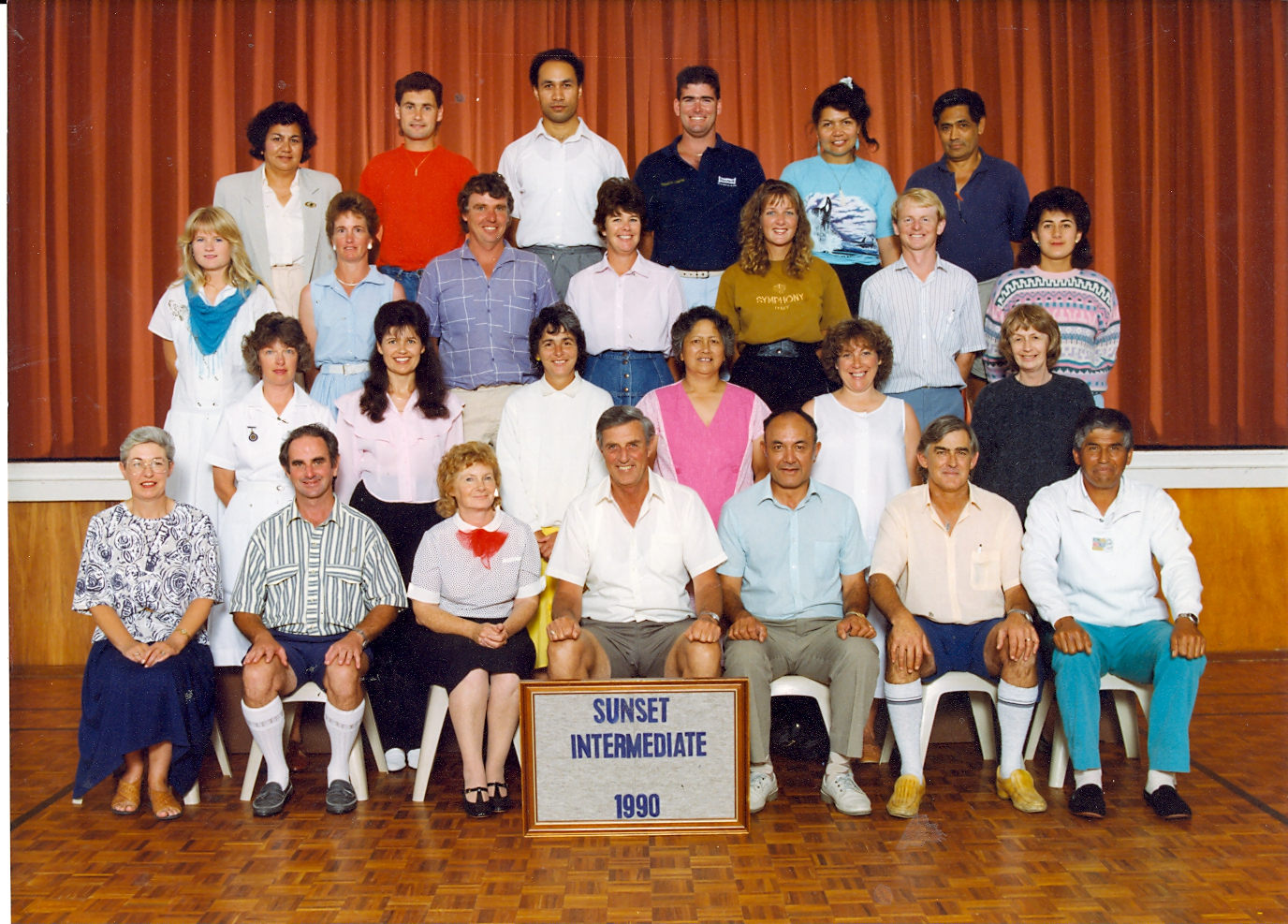 "Sunset Intermediate 1990" staff
