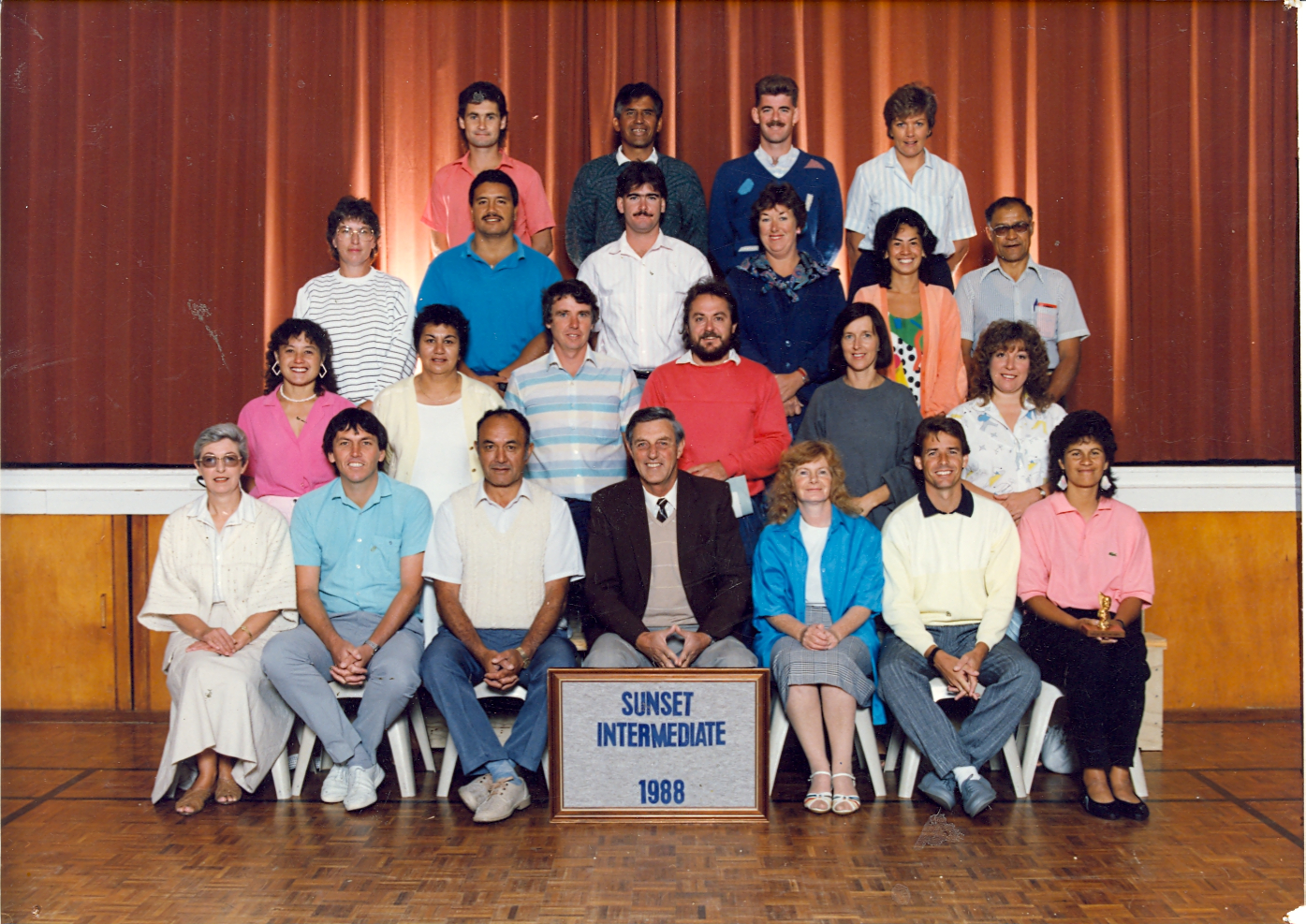"Sunset Intermediate 1988" staff