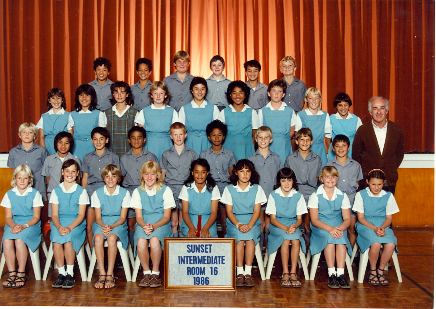 "Sunset Intermediate Room 16 1986"