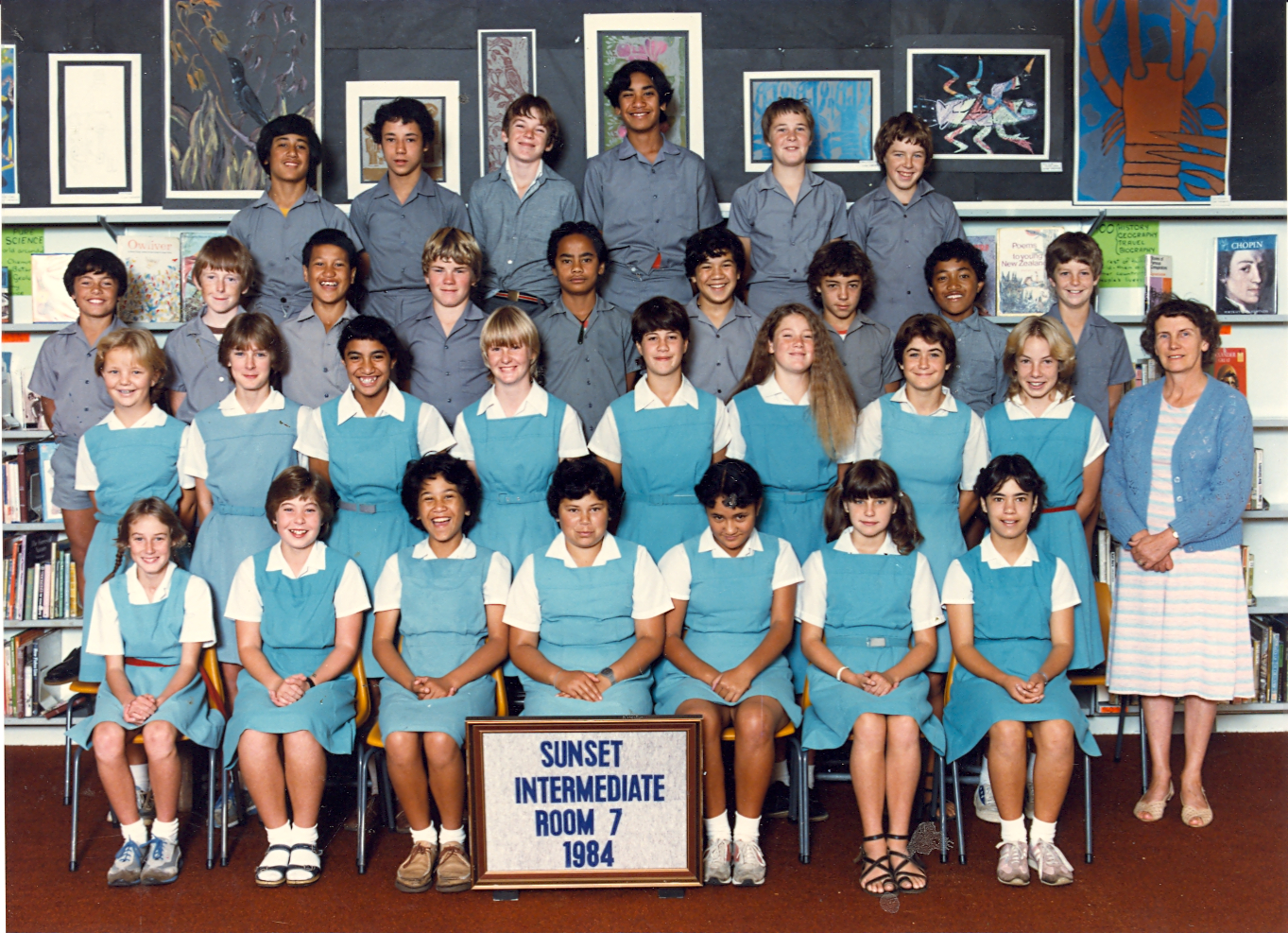 "Sunset Intermediate Room 6 1984"