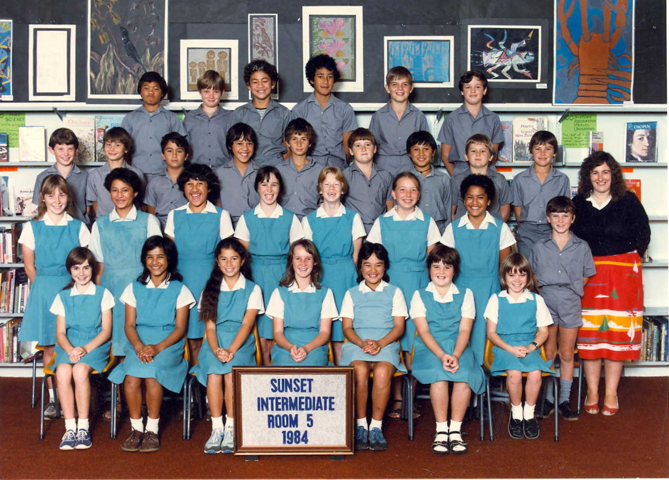 "Sunset Intermediate Room 5 1984"