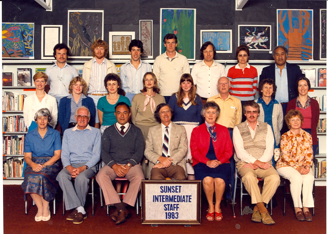 "Sunset Intermediate Staff 1983"