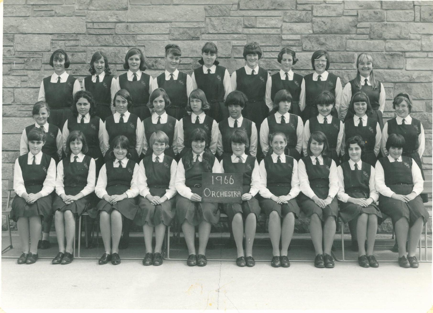 Photograph of Rotorua Girls' High School Orchestra