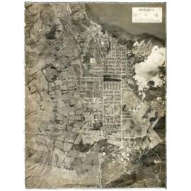 Aerial photograph of Rotorua town area