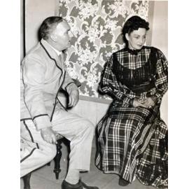 'His house in order', Rotorua Little Theatre Society, 1955 [production stills]