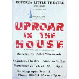 ‘Uproar in the House’, Rotorua Little Theatre Society, 1989 [poster]