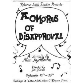 ‘A Chorus of Disapproval’, Rotorua Little Theatre Society, 1992 [poster]