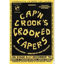 ‘Cap’n Crook’s Crooked Capers’, Rotorua Little Theatre Society, 1994 [poster]