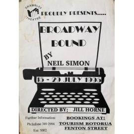 ‘Broadway Bound’, Rotorua Little Theatre Society, 1995 [poster]