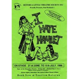 ‘I Hate Hamlet’, Rotorua Little Theatre Society, 1996 [poster]