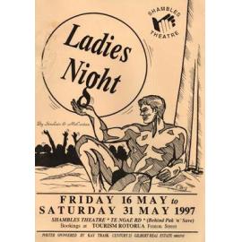 ‘Ladies Night’, Rotorua Little Theatre Society, 1997 [poster]