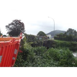 Photograph of the Utuhina Bridge looking towards Lake Road, 2012