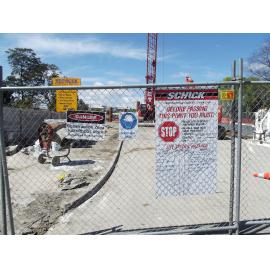 Photograph of the Utuhina Bridge worksite, 2012