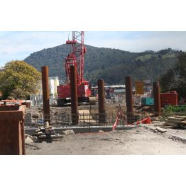 Photograph of the roadworks at the Utuhina Bridge, 2012