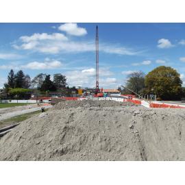 Photograph of the roadworks at the Utuhina Bridge, 2012