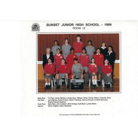 "Sunset Junior High School Room 12 1999"