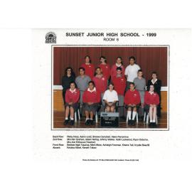 "Sunset Junior High School Room 6 1999"