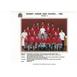 "Sunset Junior High School Room 4 1999"