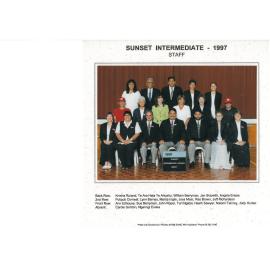 "Sunset Intermediate School staff 1997"