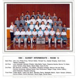 "Sunset Intermediate 13 1994"