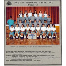 "Sunset Intermediate School 1992, Room 12"