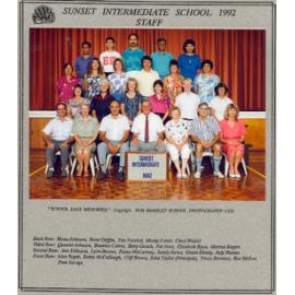 "Sunset Intermediate School 1992, staff"