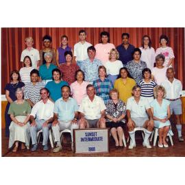 "Sunset Intermediate 1991" staff
