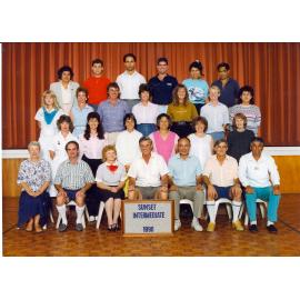 "Sunset Intermediate 1990" staff