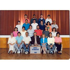 "Sunset Intermediate 1988" staff