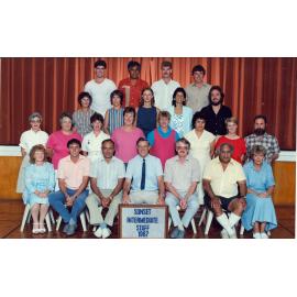 "Sunset Intermediate Staff 1987"