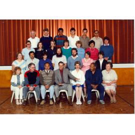 "Sunset Intermediate Staff 1986"