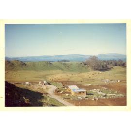 Photograph of Tui Ridge Farm buildings, ca.1966