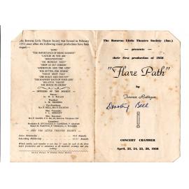 'Flare Path', Rotorua Little Theatre Society, 1956 [programme]