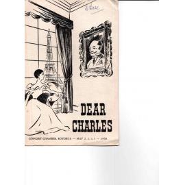 'Dear Charles', Rotorua Little Theatre Society, 1960 [programme]